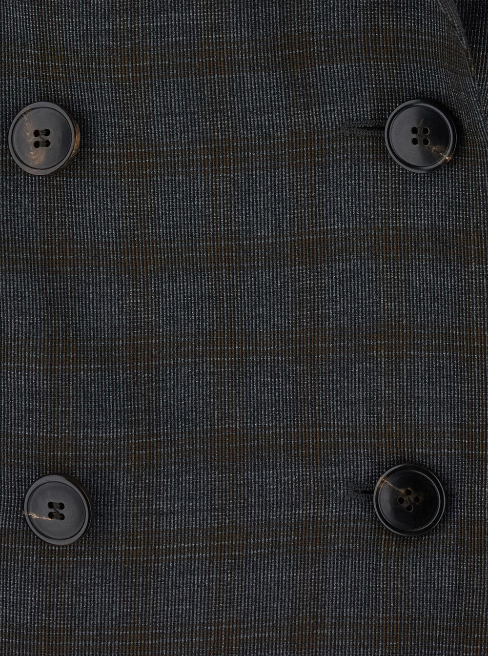 Dries Van Noten Women 'Barrysta' Brown Double-Breasted Jacket With Peak Revers And Check Motif All-Over In Wool For Women DRIES VAN NOTEN