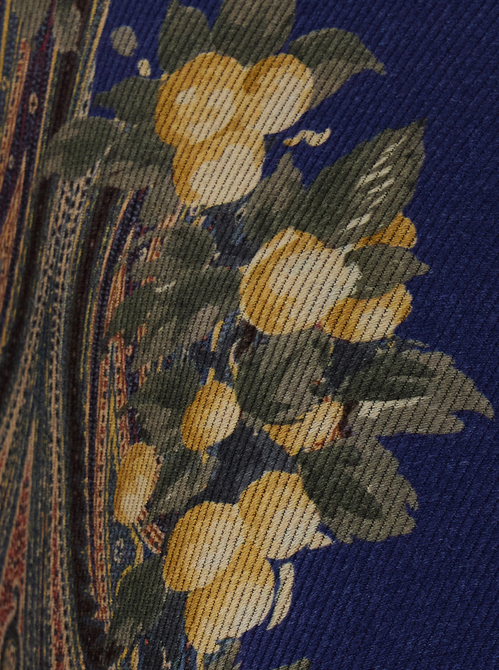 Etro Women Etro Women Blue Cape With Paisley Motif And All-Over Floral Print In Blend Wool For Women ETRO