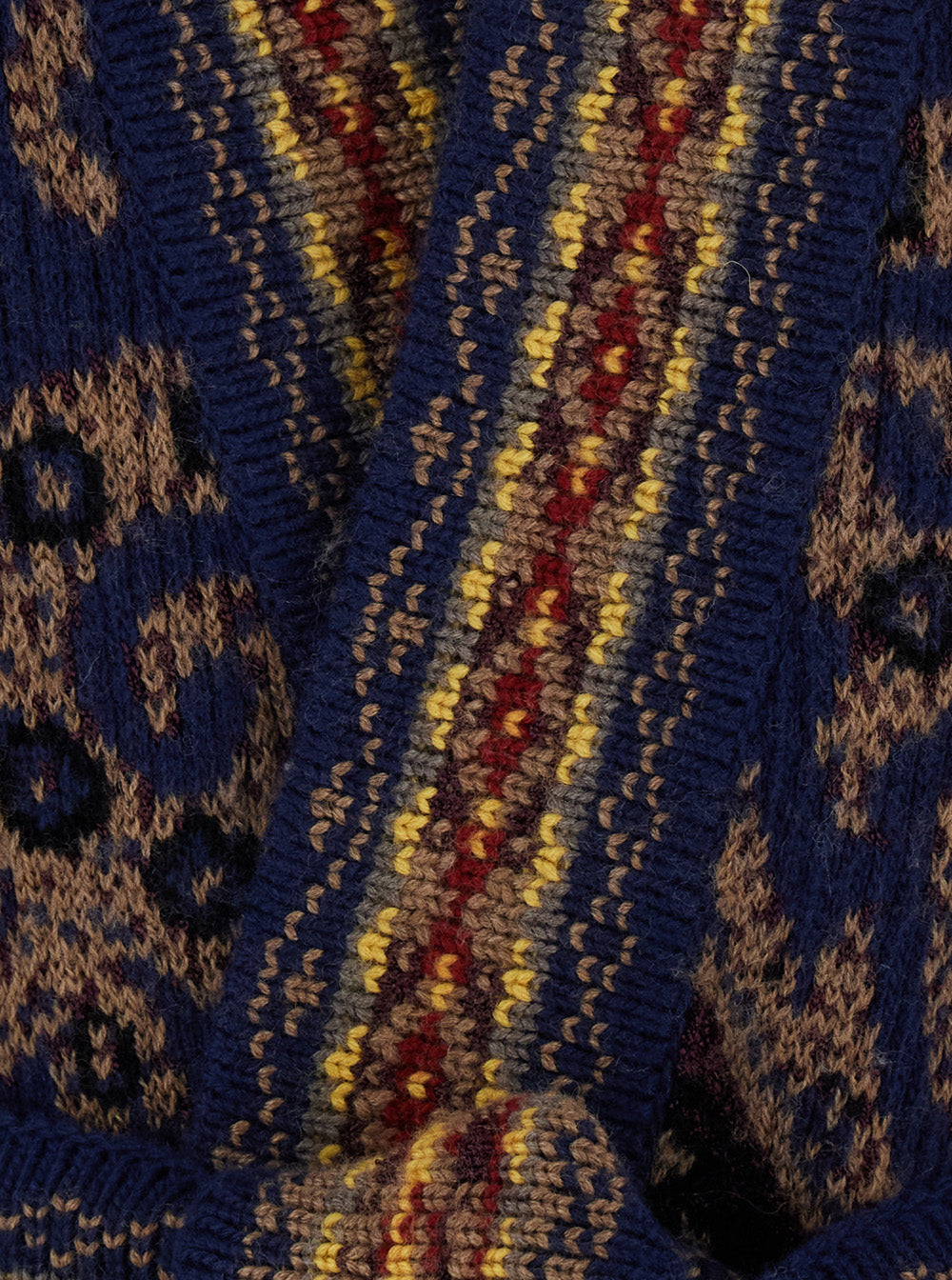 Etro Women Multicolor Cardigan With Belt On The Front And All-Over Geometric Embroidery In Wool Blend For Women ETRO