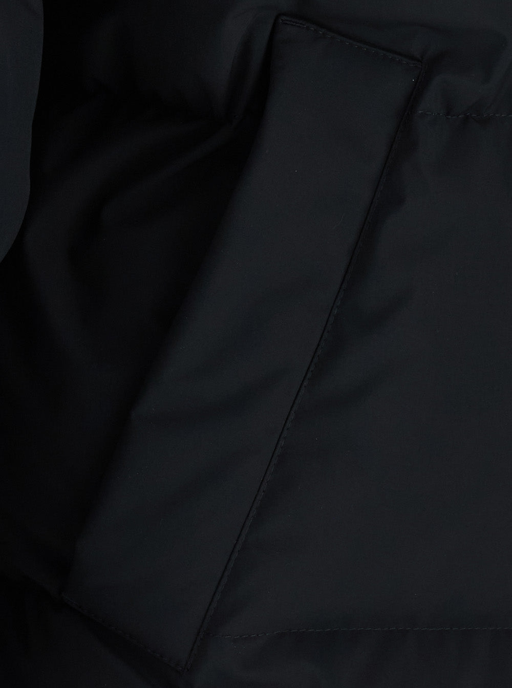 Saint Laurent Men Black Down Jacket With High Collar And Long Sleeves In Tech Fabric For Men SAINT LAURENT