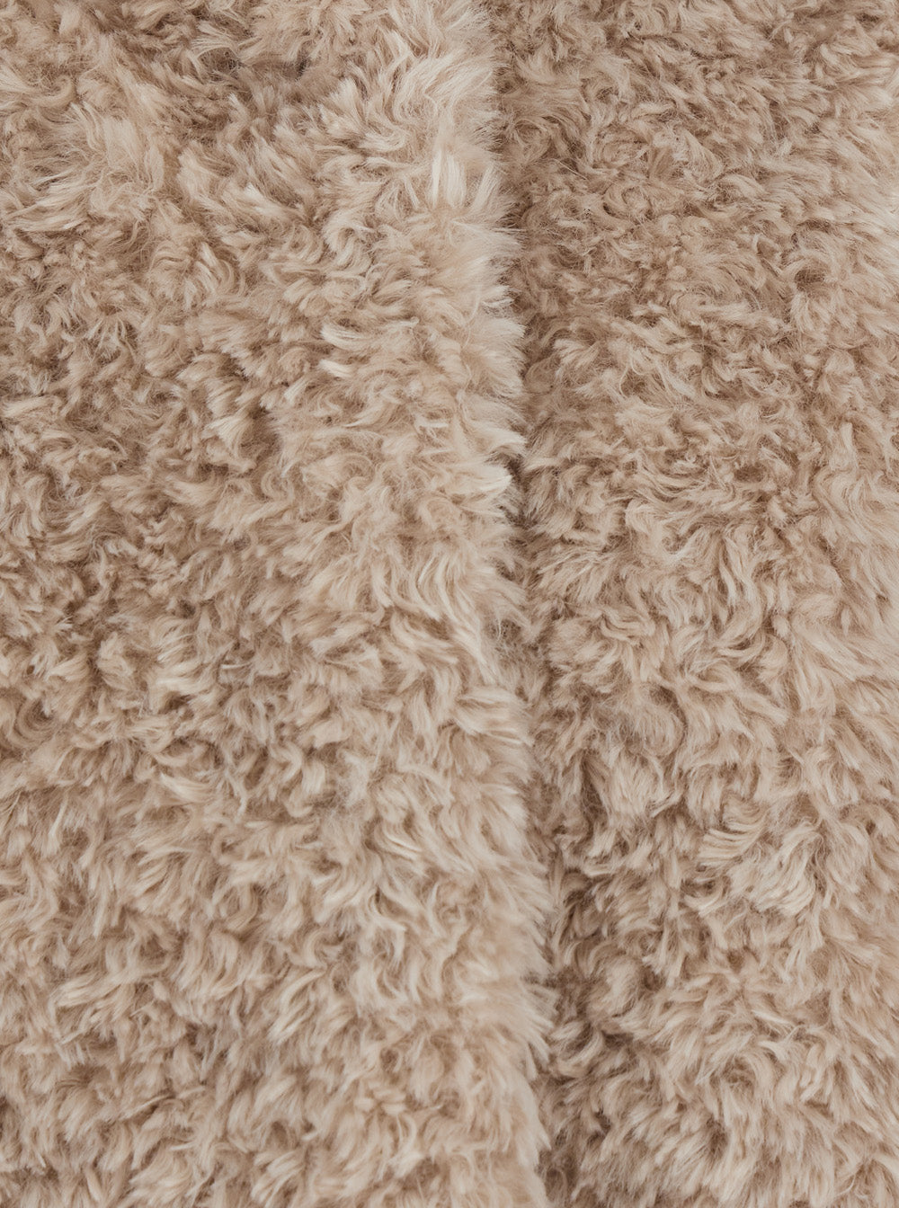 Herno Women Faux Fur Coat With Pockets And High Collar Beige Woman HERNO