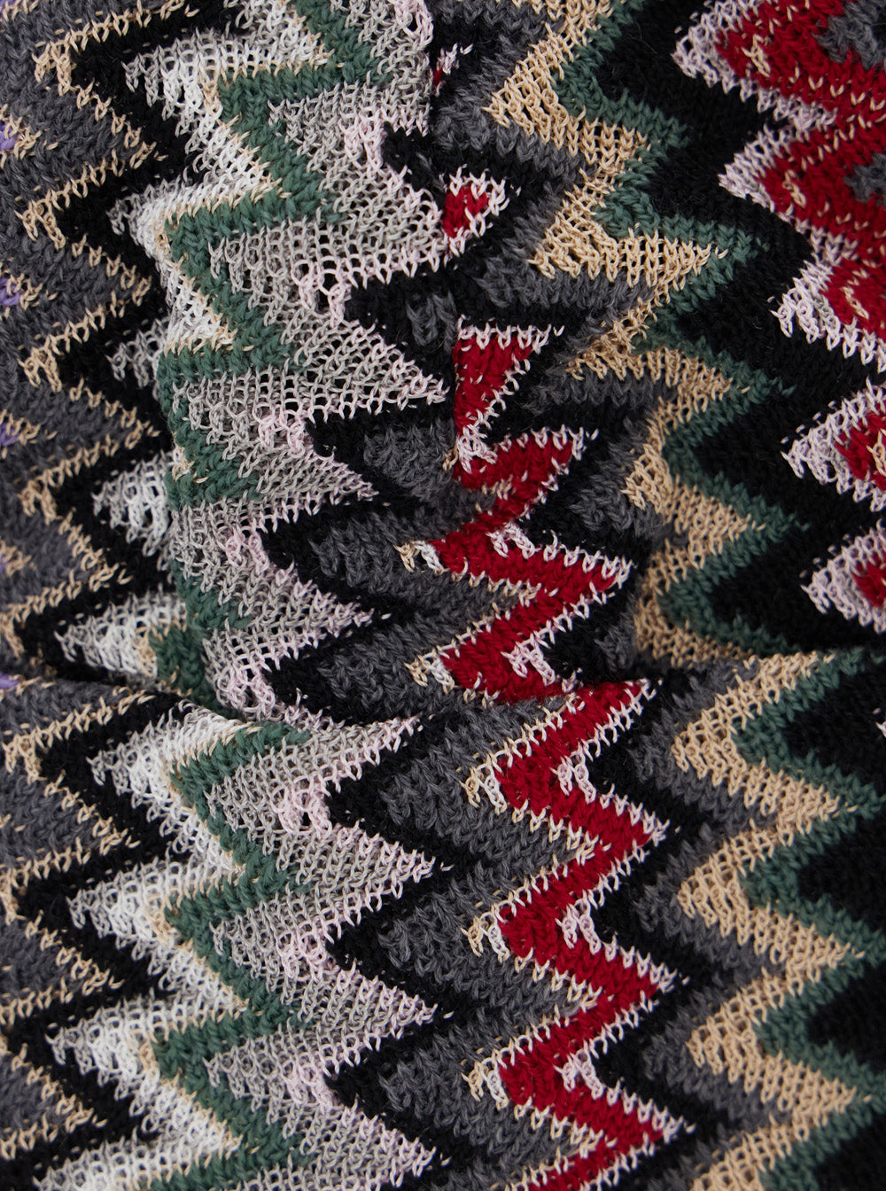 Missoni Women Missoni Women Multicolor Beanie With Turn-Up Brim Zigzag Motif In Wool Blend For Women MISSONI