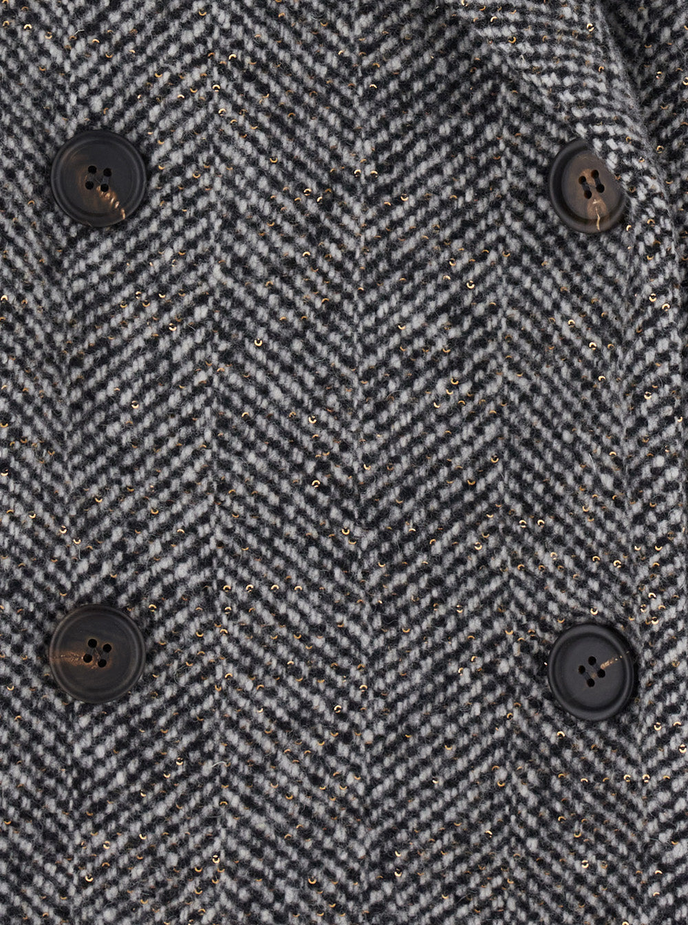 Brunello Cucinelli Women Grey Double-Breasted Coat With Peak Revers In Wool For Women BRUNELLO CUCINELLI