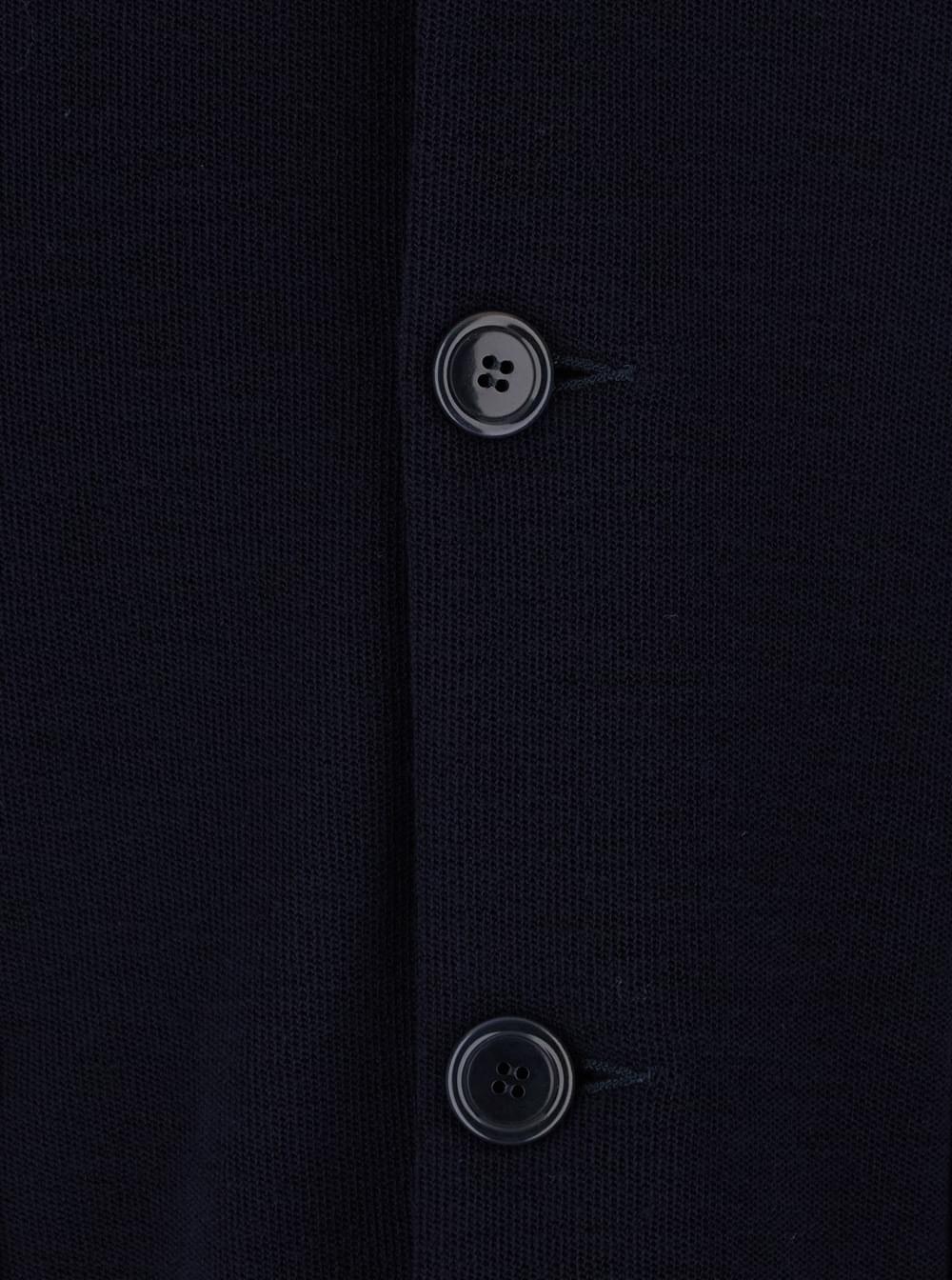Giorgio Armani Men Blue Jacket With V-Neck And Patch Pockets In Virgin Wool Men GIORGIO ARMANI