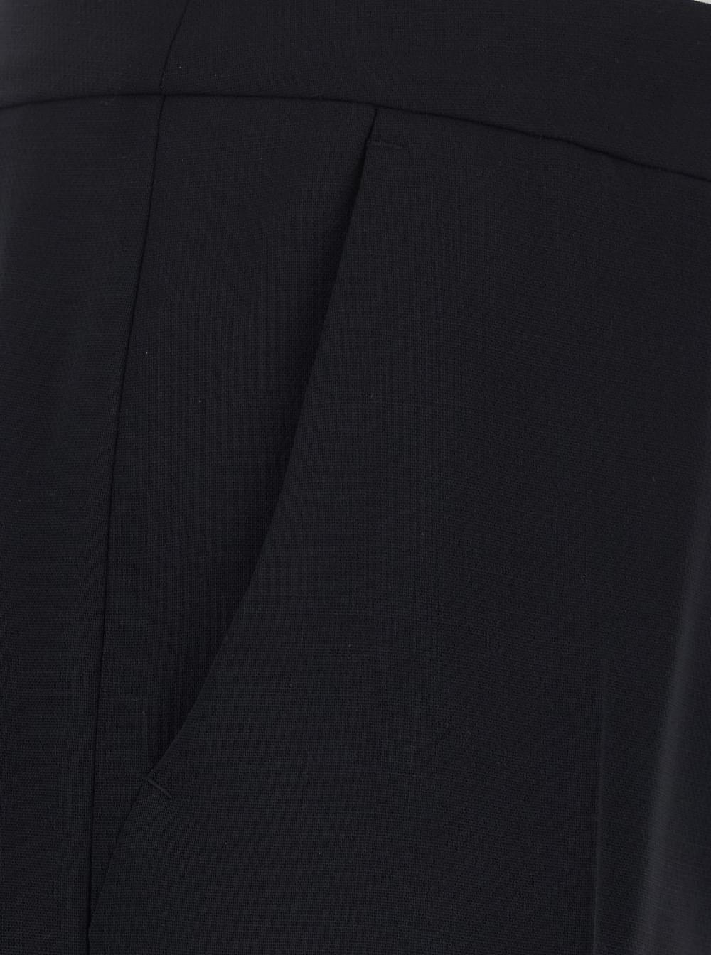 Max Mara Women Black Pants With Zip And Hook Closure In Fabric For Women MAX MARA