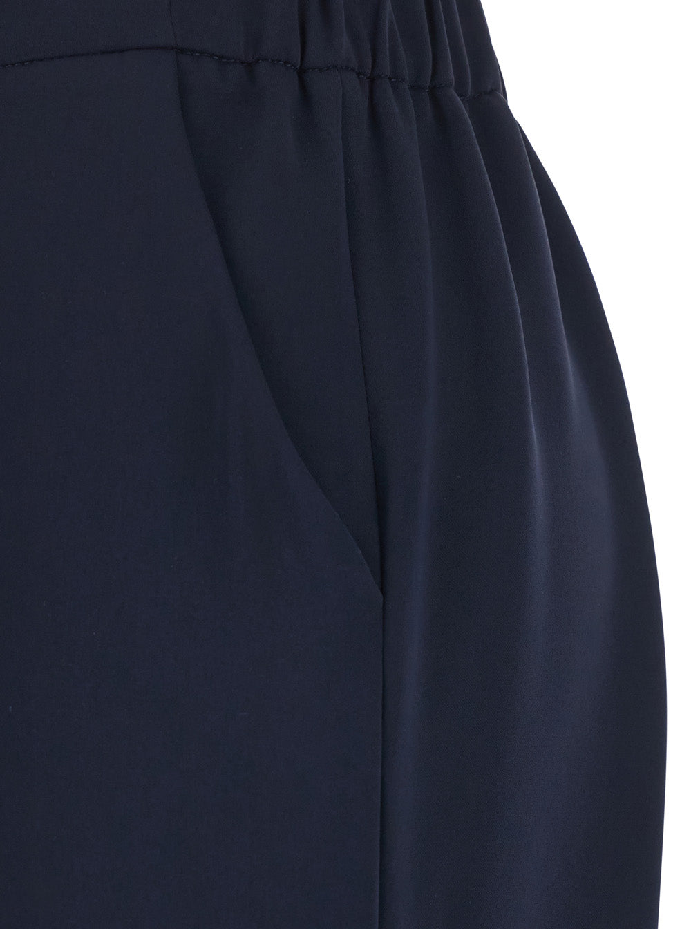 P.A.R.O.S.H. Women Blue Pants With Elastic Waist And Wide Leg In Women's Fabric P.A.R.O.S.H.