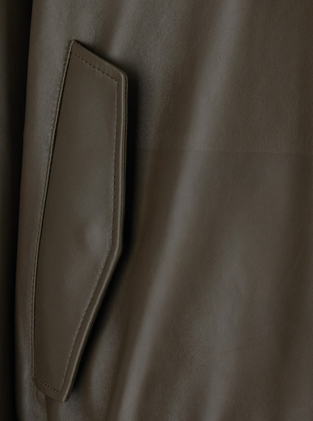Bottega Veneta Men Green Jacket With High Collar With Intreccio Motif In Leather For Men BOTTEGA VENETA