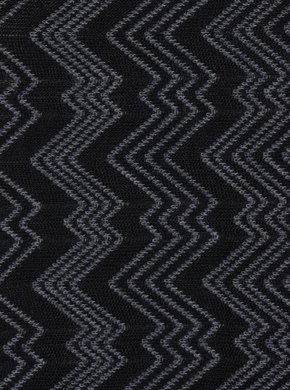 Missoni Women Poncho With High Collar And Poncho Sleeves In Black Tech Fabric For Women MISSONI