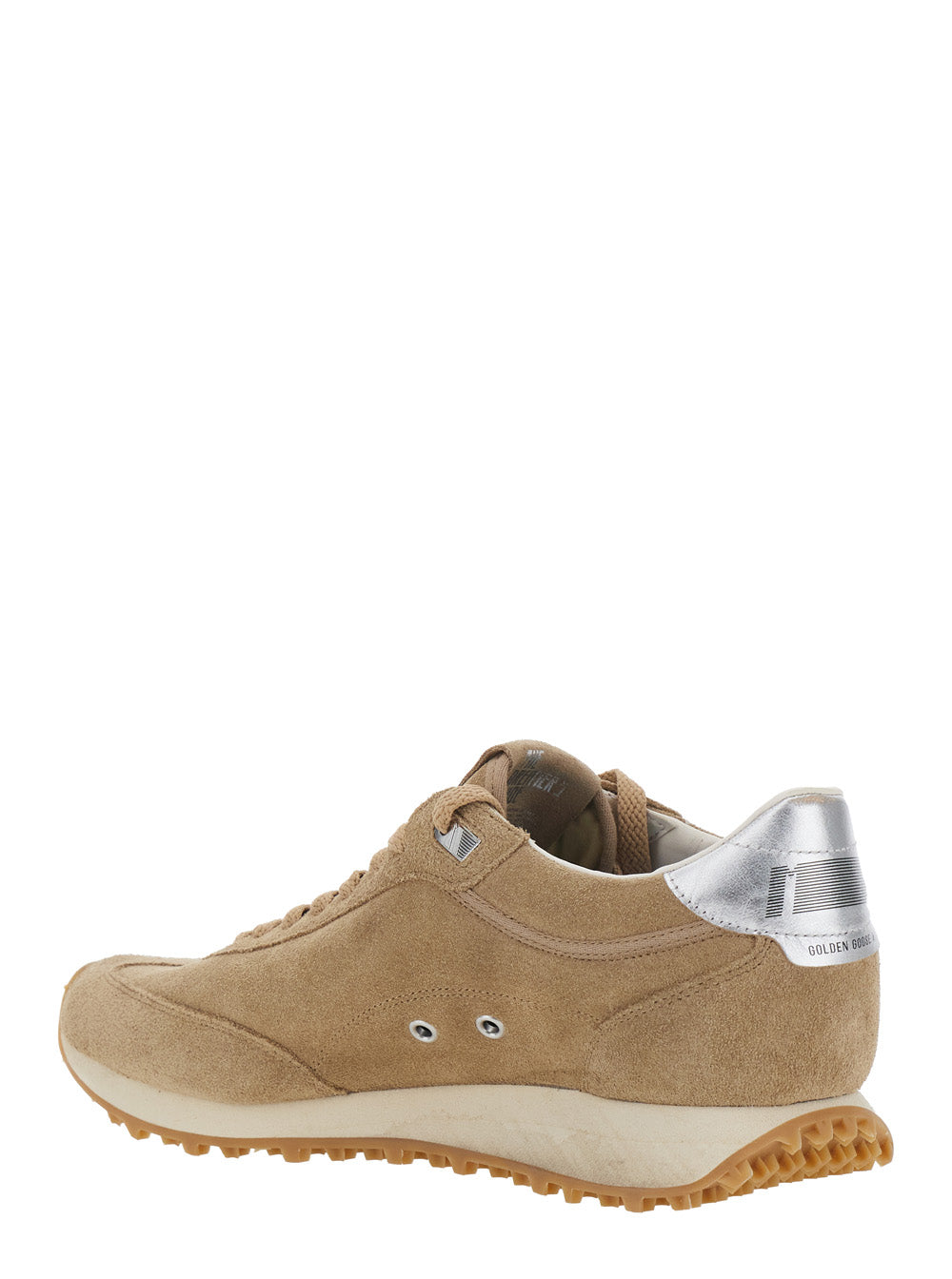 Golden Goose Men Sneakers Runnig Maratone With Leather, Beige And Unisex GOLDEN GOOSE