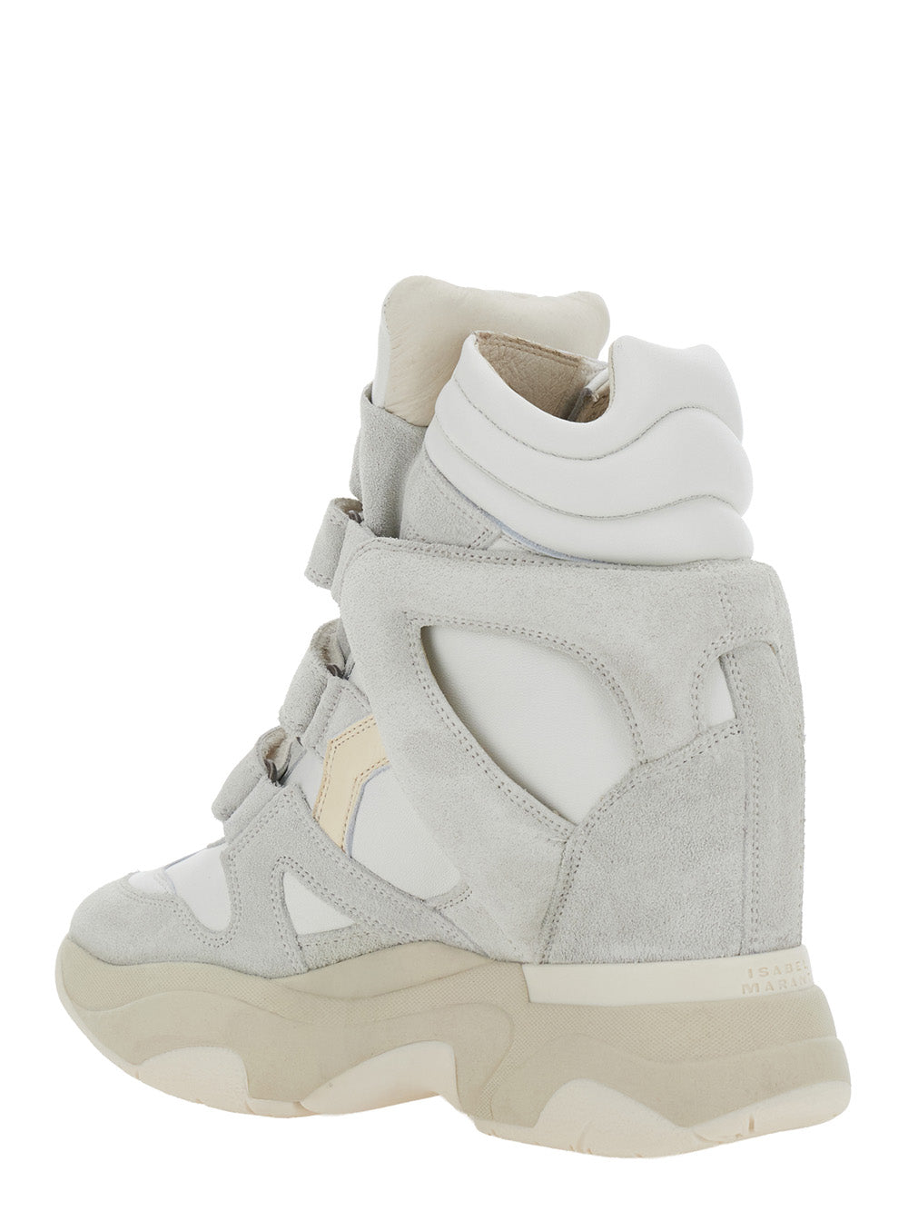 Isabel Marant Women 'Balskee' White High Sneakers With Logo Patch On The Tongue In Leather For Women ISABEL MARANT