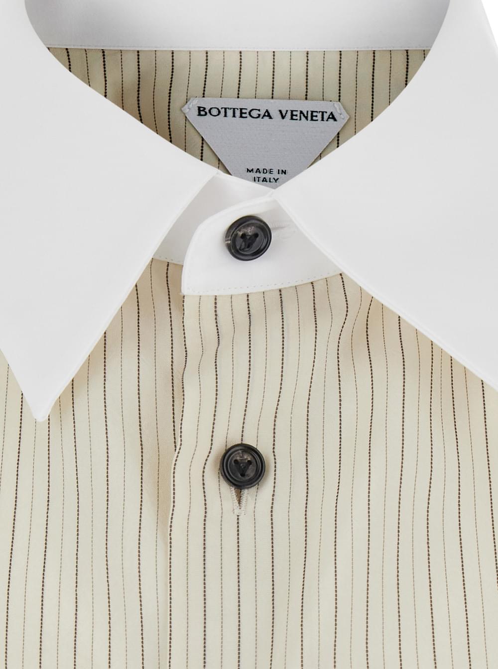 Bottega Veneta Women Fluid Viscose Striped Long Sleeves Shirt BOTTEGA VENETA
