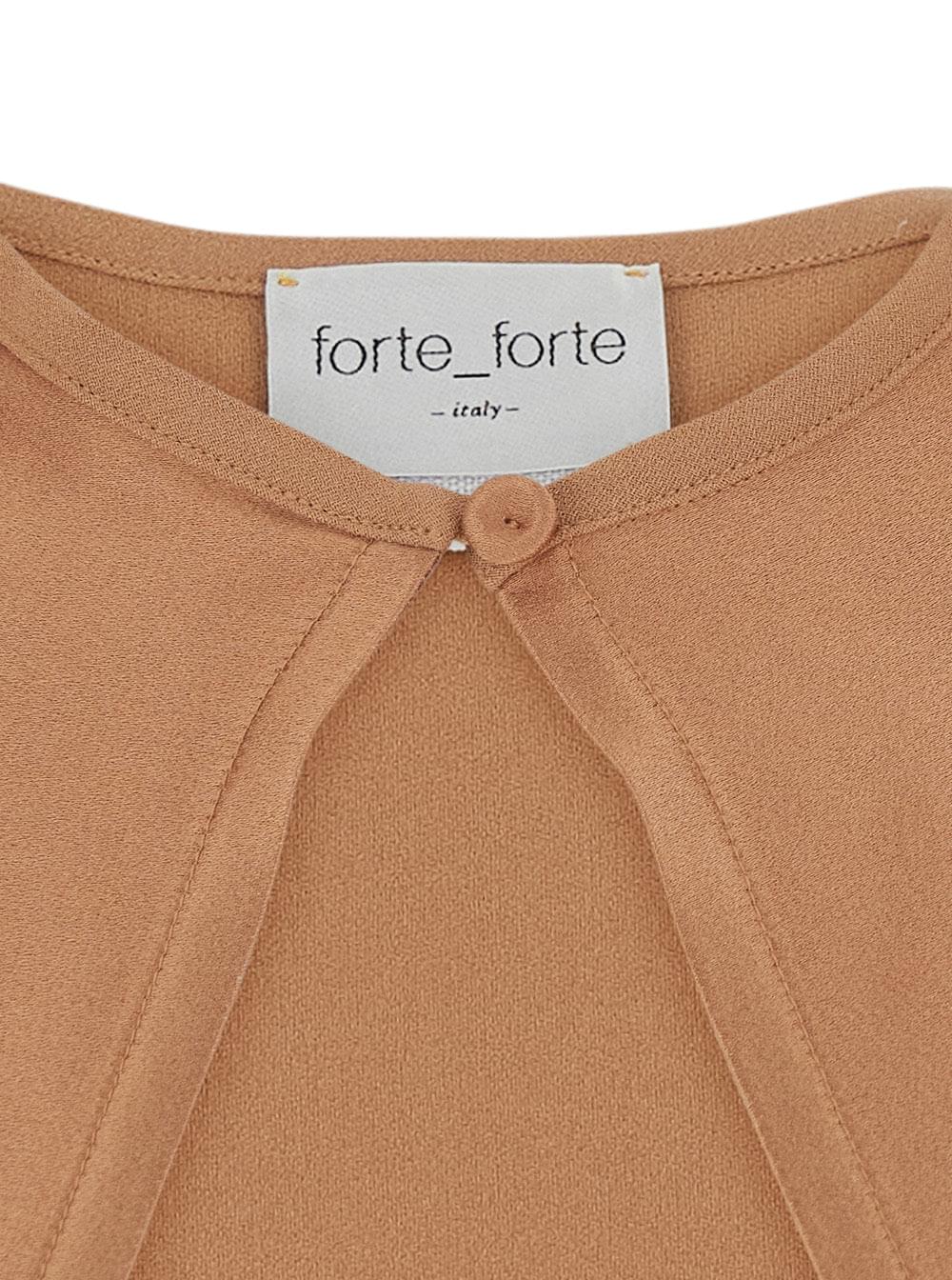 Forte_Forte Women Pink Satin Envers Cape For Women FORTE FORTE