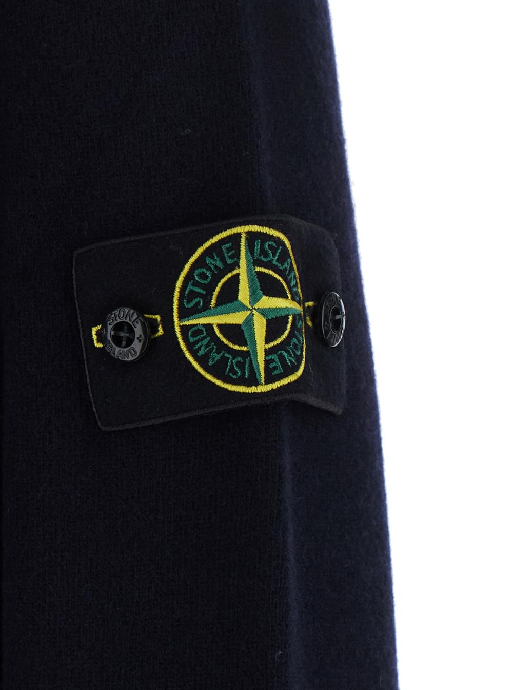 Stone Island Men Polo Ls With Collar And Long Sleeves In Blue Cotton Unisex STONE ISLAND