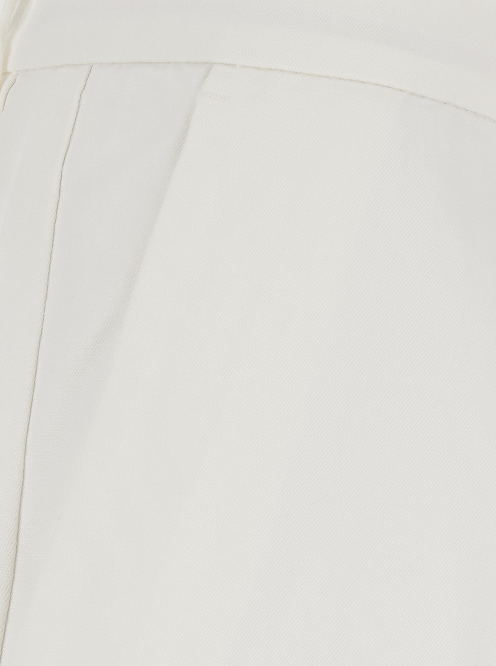 Brunello Cucinelli Men White Trousers With Front Pleat In Cotton For Men BRUNELLO CUCINELLI
