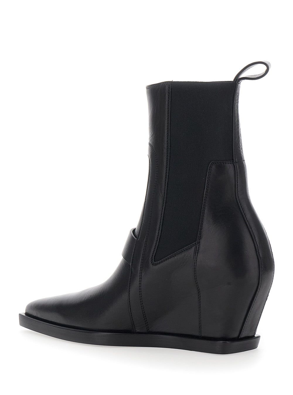 Rick Owens Women Sharp Wedge Sliver Ankle Boots With High Heel And Pointed Toe Black Men RICK OWENS
