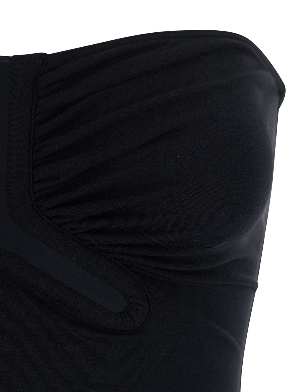 Rick Owens Women Alannah Bustier With Unique Details And Black Tech Fabric For Women RICK OWENS