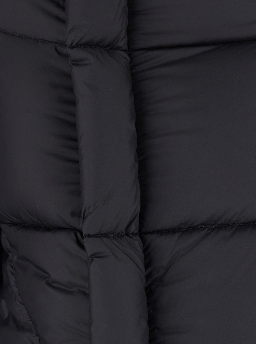 Rick Owens Women Naska Duvet Down Jacket With High Collar And Long Sleeves In Black Tech Fabric Unisex RICK OWENS