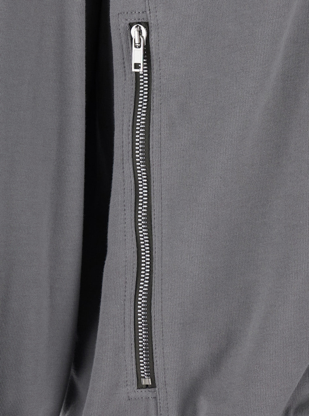 Rick Owens Men Zipfront Jogger With Zip Closure And Logo Gray Unisex RICK OWENS