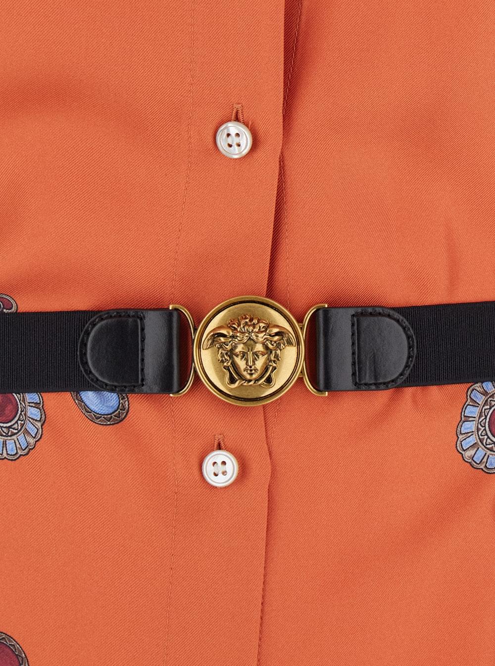 Versace Women Dress Twill Silk Stolen Jewels VERSACE