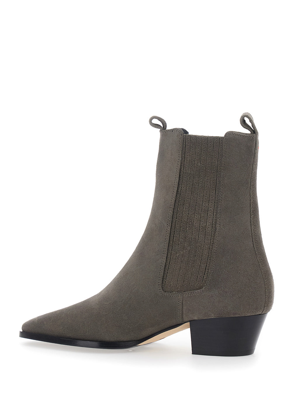 Aeyde Women Agata Cow Suede Leather Ankle Boots In Suede And Brown For Women AEYDE