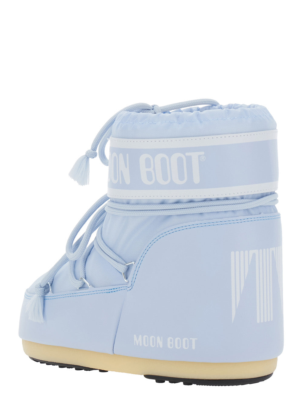 Moon Boot Women Icon Low Nylon Is A Blue Ankle Boot In Tech Fabric With A Rubber Sole And Iconic Unisex Design MOON BOOT