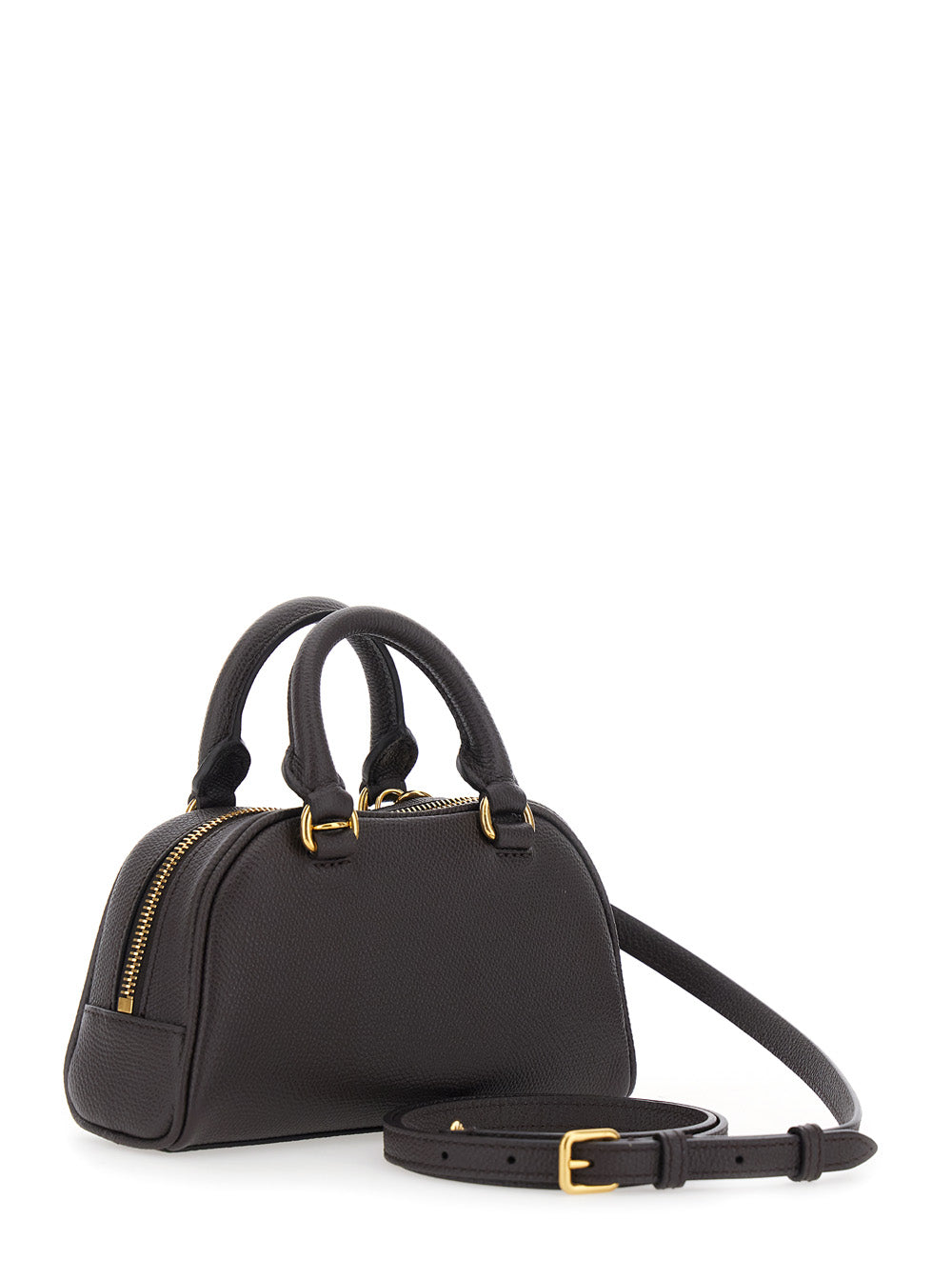 Valentino Garavani Women Brown Mini Bag With Vlogo Metal On The Front In Leather For Women VALENTINO GARAVANI