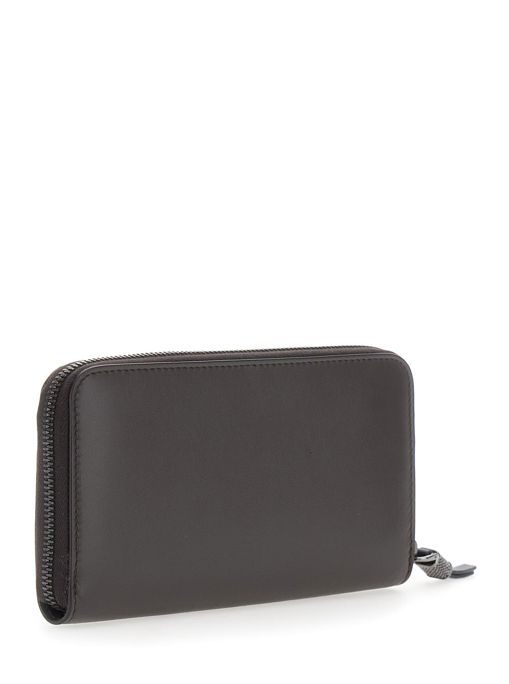 Brunello Cucinelli Women Brown Wallet With Embossed Logo Lettering On The Front In Leather For Women BRUNELLO CUCINELLI
