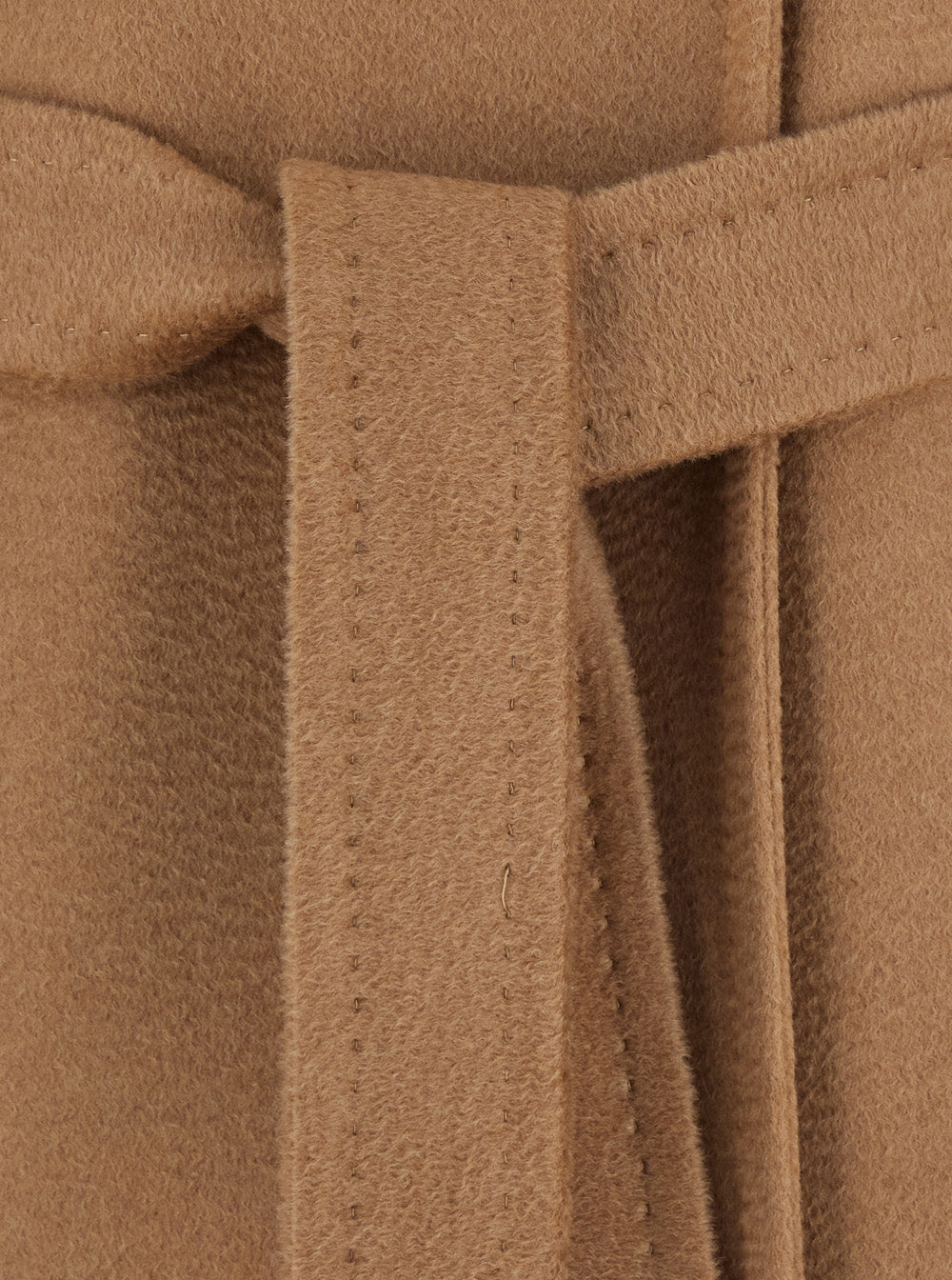 Max Mara Women Beige Coat With Off-Center Closure And Belt In Blend Wool Women MAX MARA