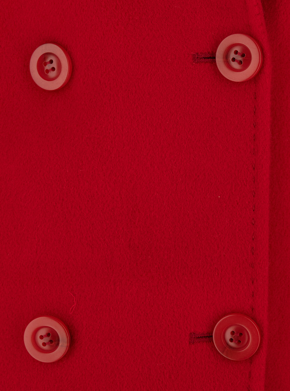 Leplain Women Red Double-Breasted Coat With Classic Lapels In Wool Women LEPLAIN