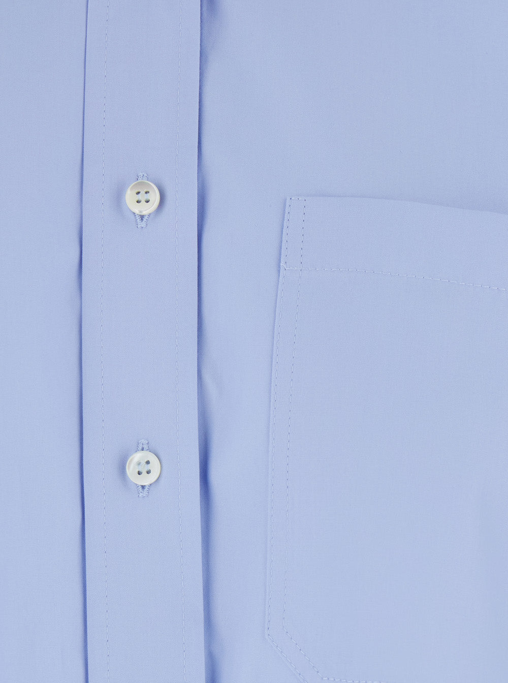 Brunello Cucinelli Women Light Blue Shirt With Monili Decoration On The Collar In Cotton Women BRUNELLO CUCINELLI