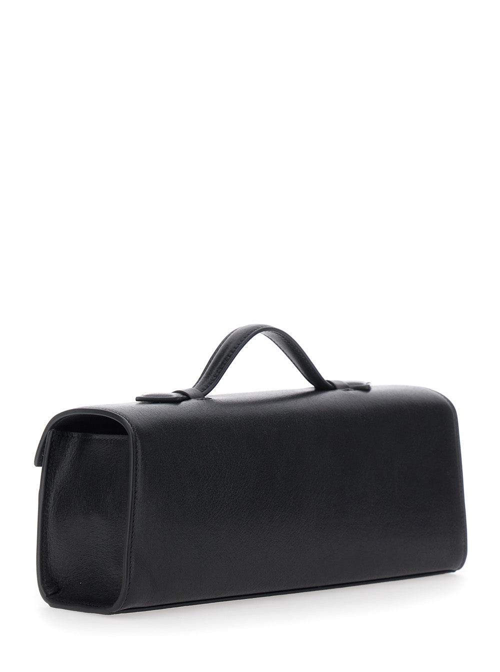 Savette Women Slim Symmetry Clutch In Black Vintage Leather For Women SAVETTE