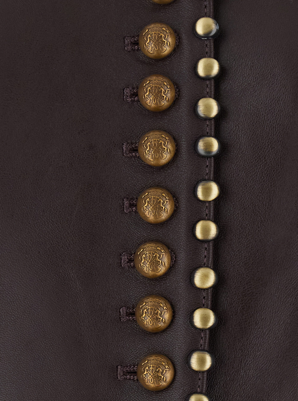 Etro Women Leather Jacket With Elegant Details And Soft Brown Lining For Men ETRO