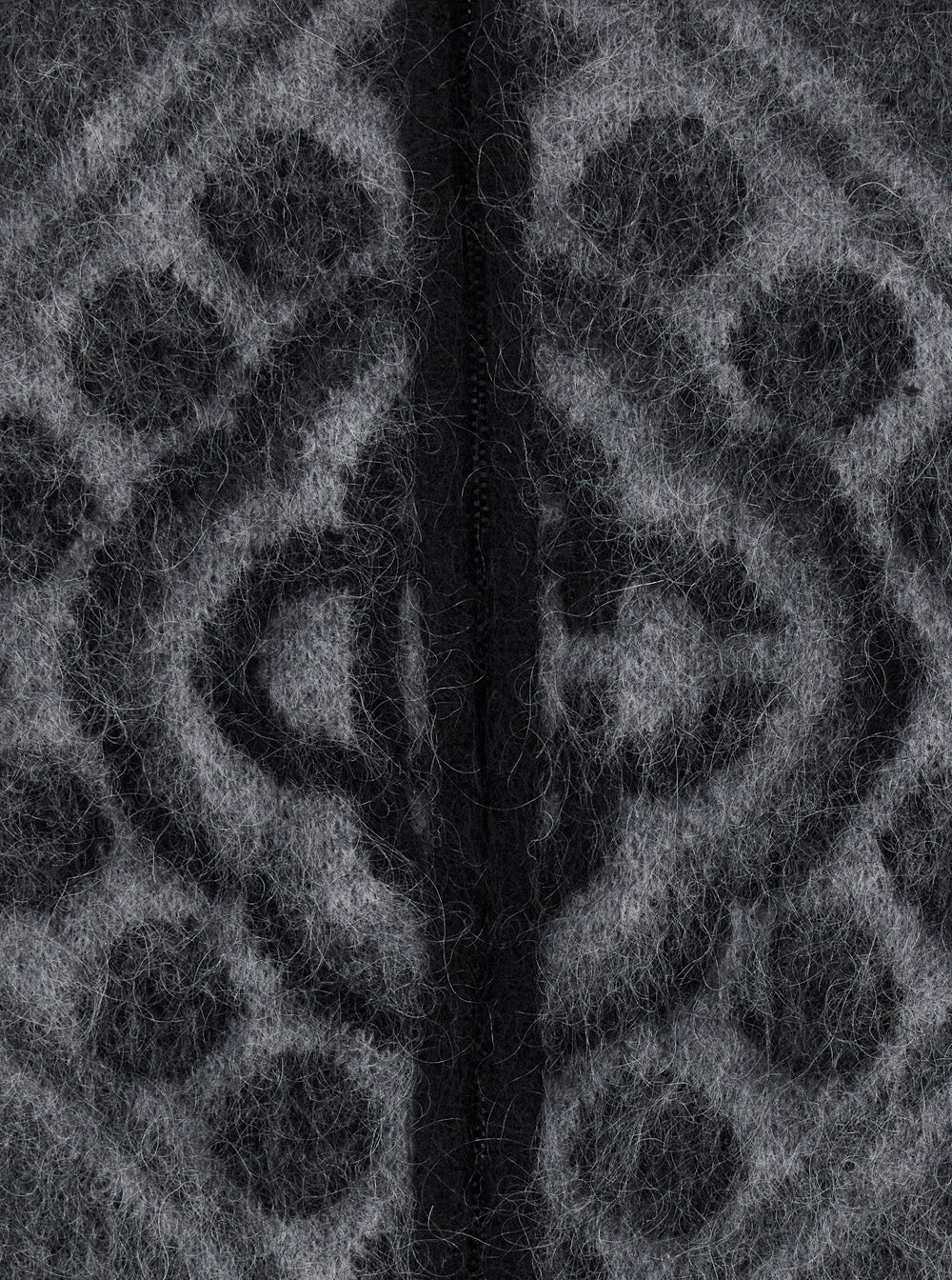 Casablanca Men Carpet Mohair Hoodie With Hood And Long Sleeves In Wool, Alpaca And Fabric In Black For Men CASABLANCA