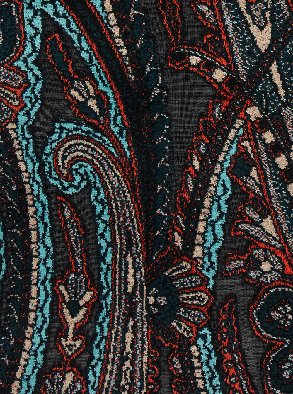 Etro Women Devorè Top Multicolor With Long Sleeves And Round Neckline In Natural Fabric For Women ETRO