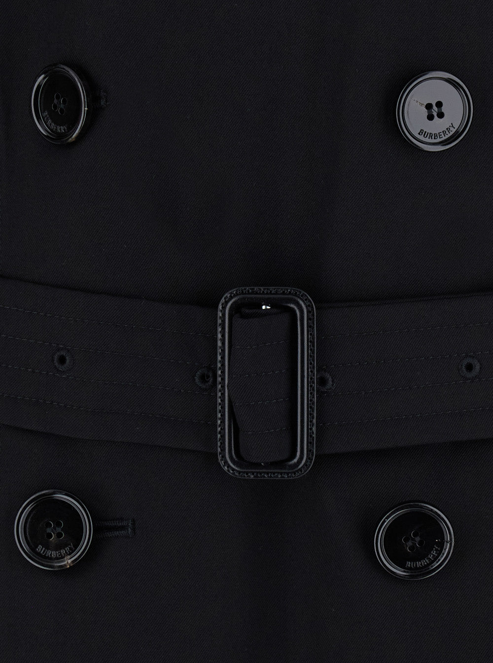 Burberry Men Trench With Detachable Detail In Black BURBERRY
