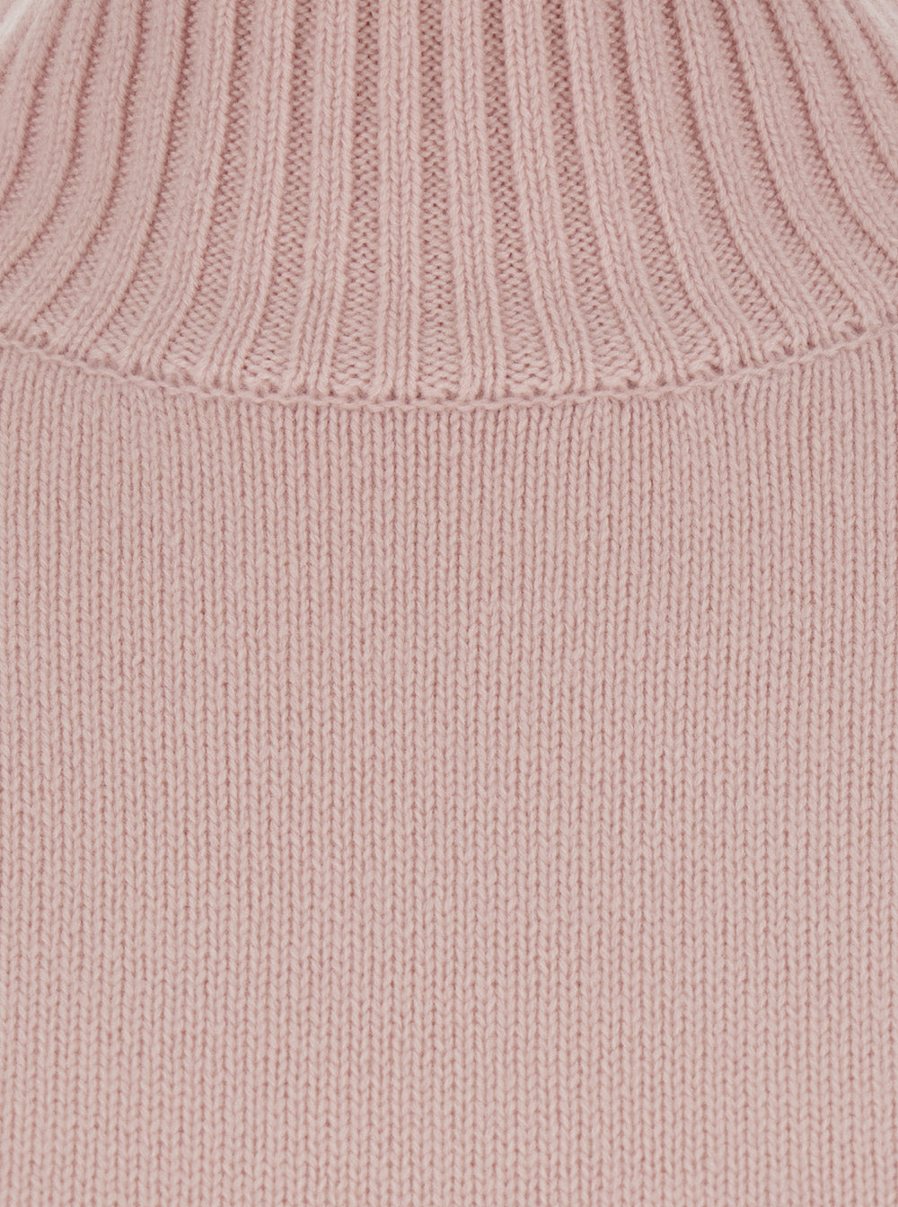 Leplain Women Pink Sweater With Mock Neck And Dropped Shoulders In Cashmere For Women LEPLAIN