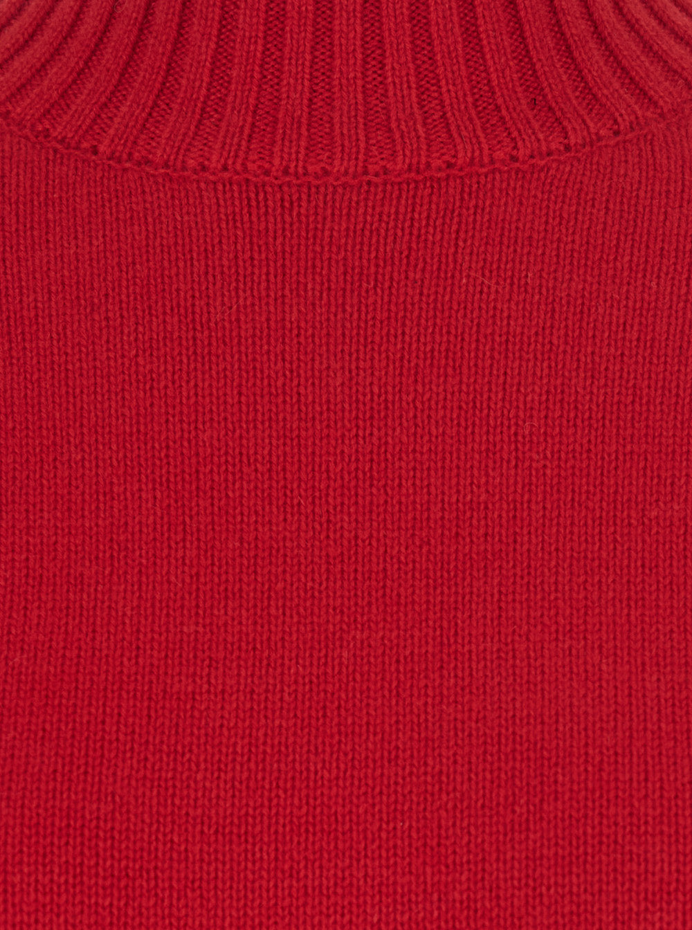 Leplain Women Red Turtleneck Sweater With Dropped Shoulders In Cashmere For Women LEPLAIN