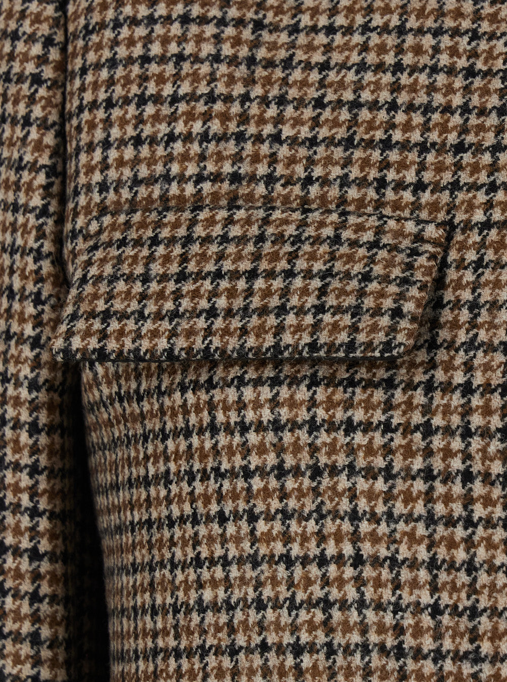 P.A.R.O.S.H. Women Beige Jacket With Classic Collar And All-Over Check Motif In Wool For Women P.A.R.O.S.H.