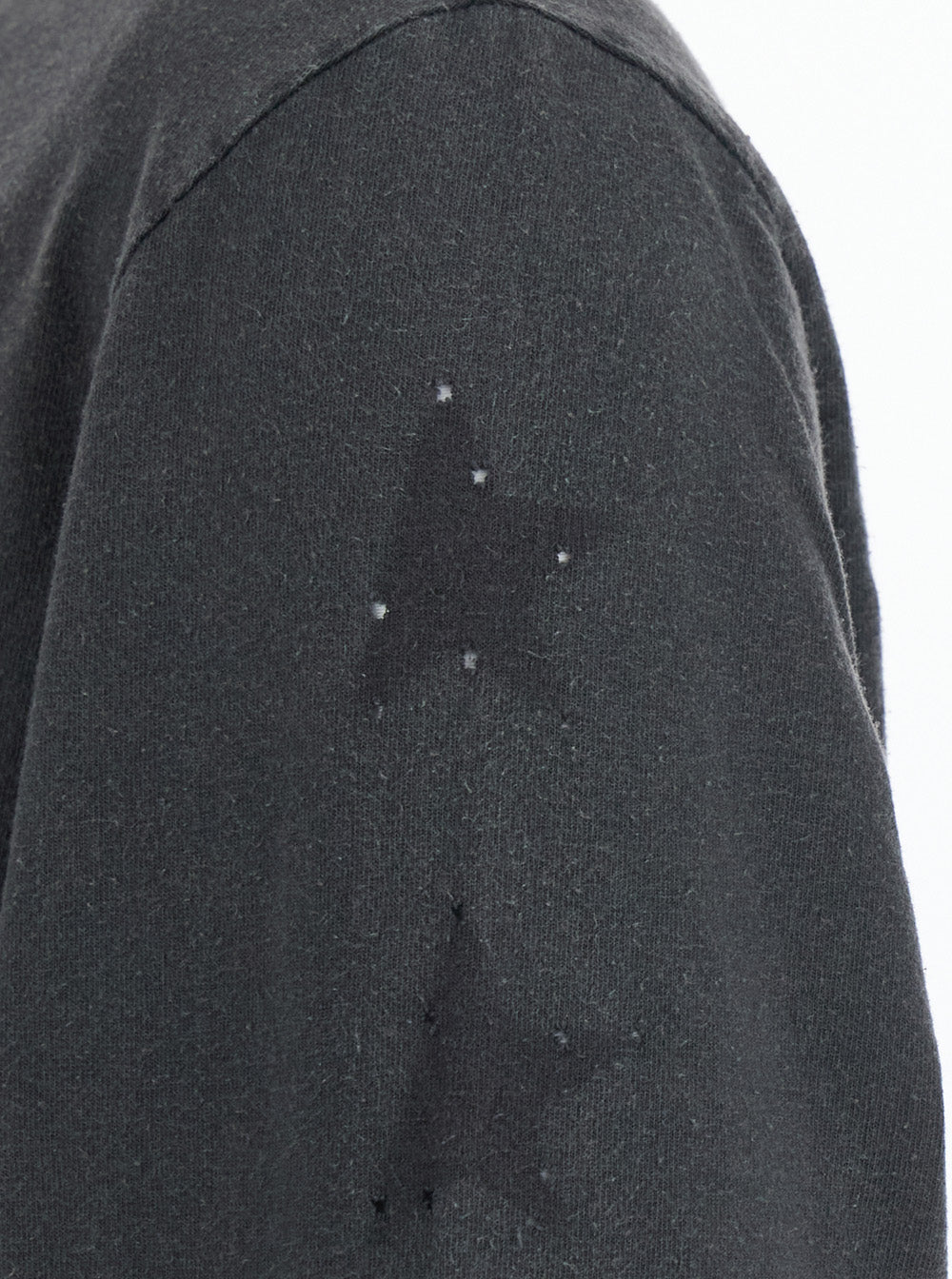 Golden Goose Men Grey Long-Sleeve T-Shirt With Logo And Star Patch On The Side In Cotton For Men GOLDEN GOOSE
