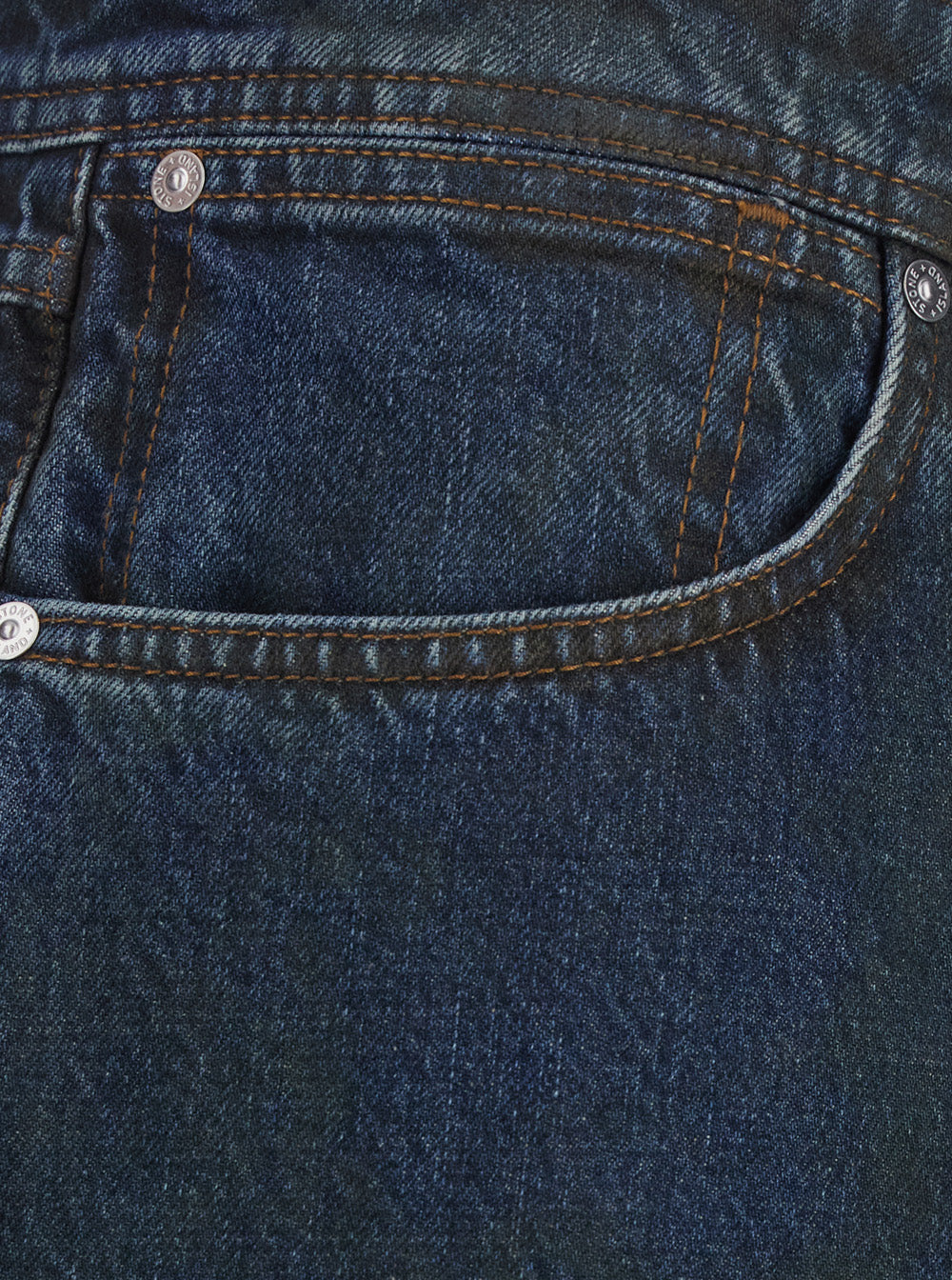 Stone Island Men Blue Loose Jeans With Five-Pocket Design And Logo Patch On The Back In Denim For Men STONE ISLAND