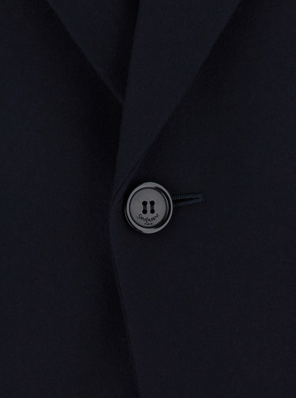 Saint Laurent Men Blue Single-Breasted Jacket With Peak Revers In Wool For Men SAINT LAURENT