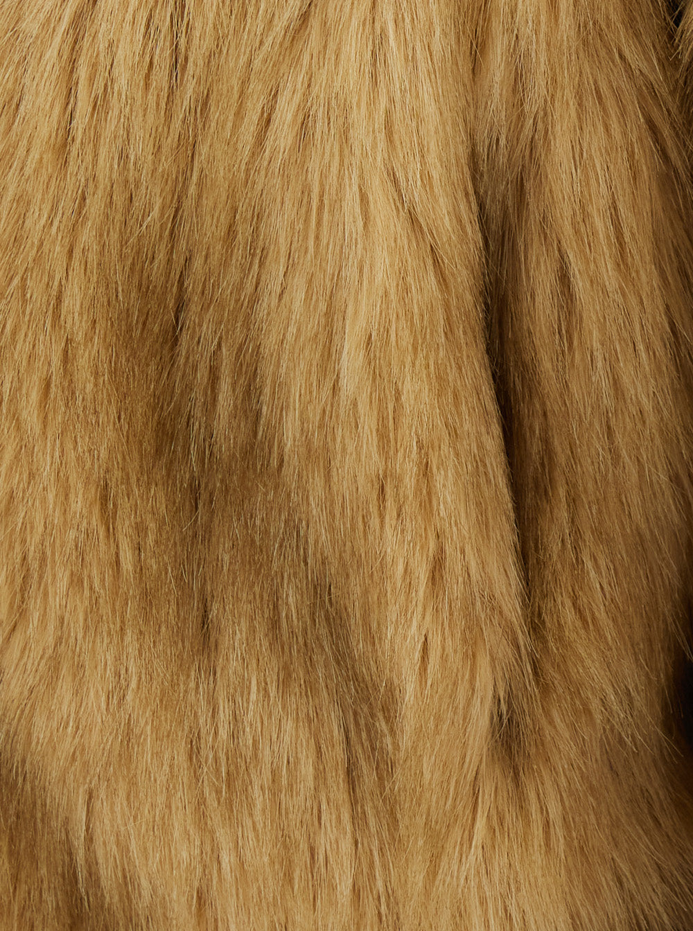 Stand Women Lena Jacket Faux Fur Luxe Fox With Collar And Long Sleeves In Polyester Beige Women STAND STUDIO