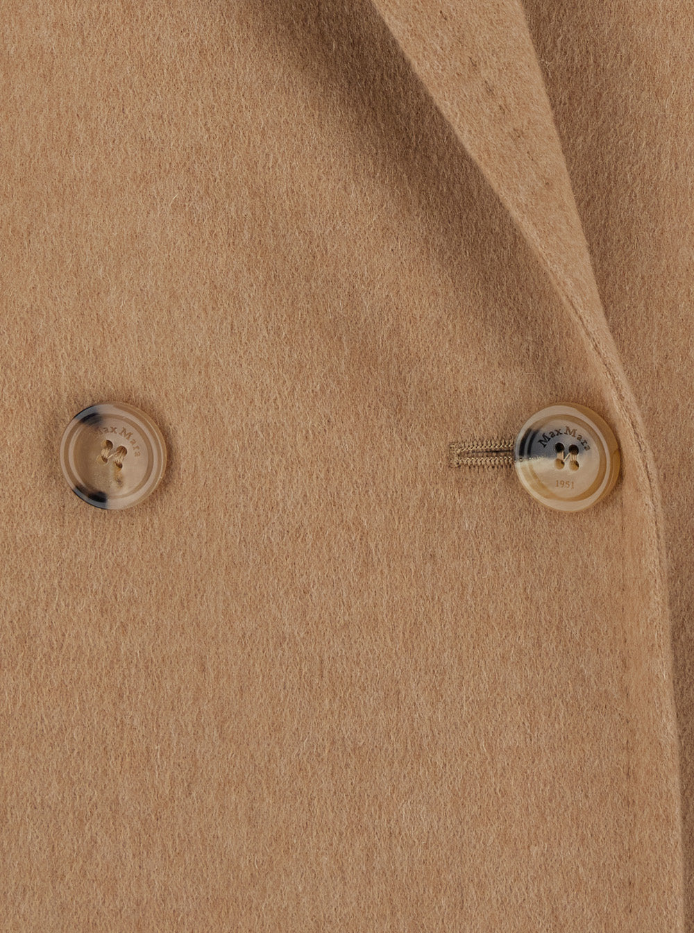 Max Mara Women 'Olimpia' Beige Double-Breasted Jacket With Peak Revers In Wool For Women MAX MARA