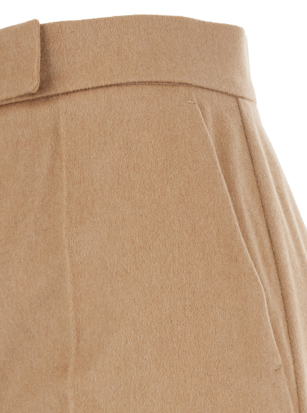 Max Mara Women 'Filato' Beige Pants With Hidden Closure And Front Pleats In Wool For Women MAX MARA