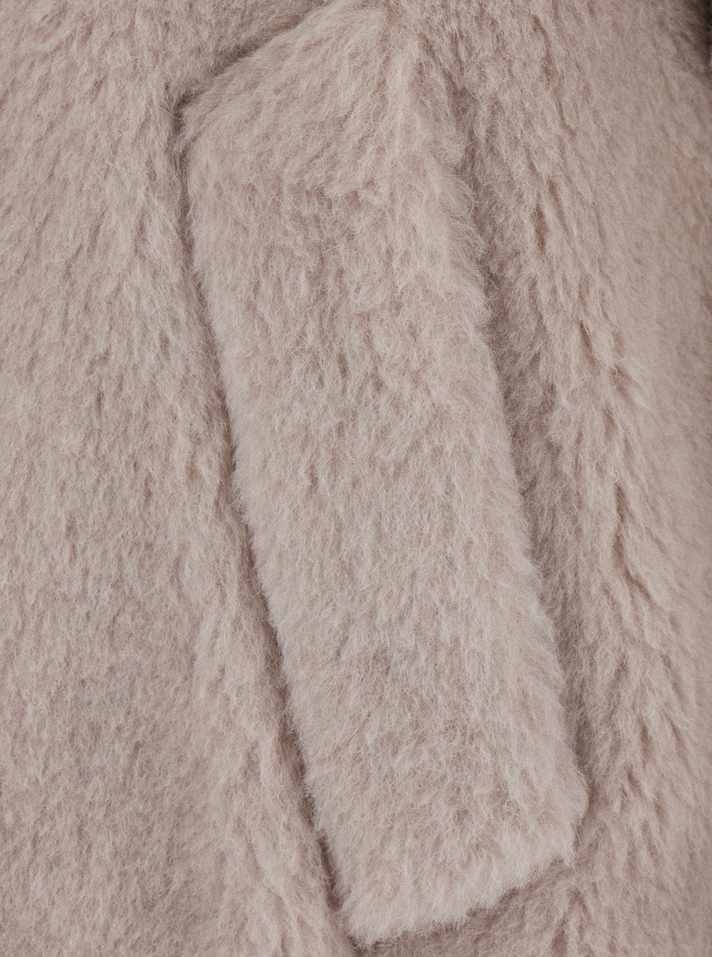 Max Mara Women 'Tebe' Beige Cape With Off-Center Closure And Classic Collar In Wool For Women MAX MARA