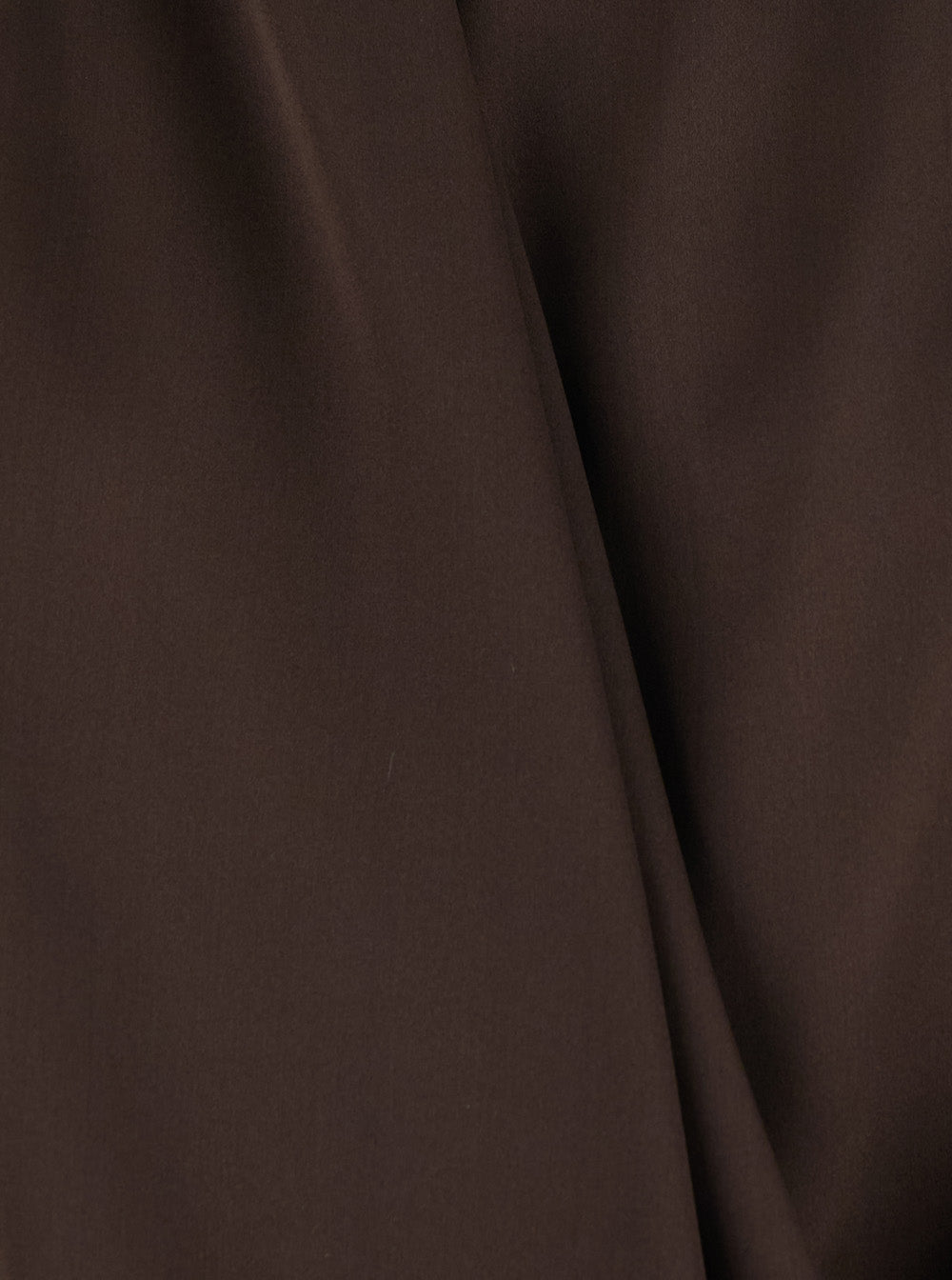 Leplain Women Women's Brown Fabric Wrap Top LEPLAIN