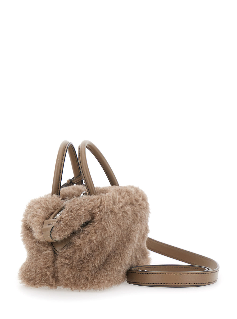 Max Mara Women Ted Hold All S4 Bag With Handles And Zip Closure, Tech Fabric, Beige, Women MAX MARA