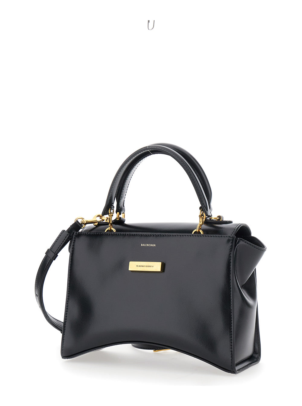 Balenciaga Women Hg Aven Top Handle Small Bag In Shiny Box Calf BALENCIAGA