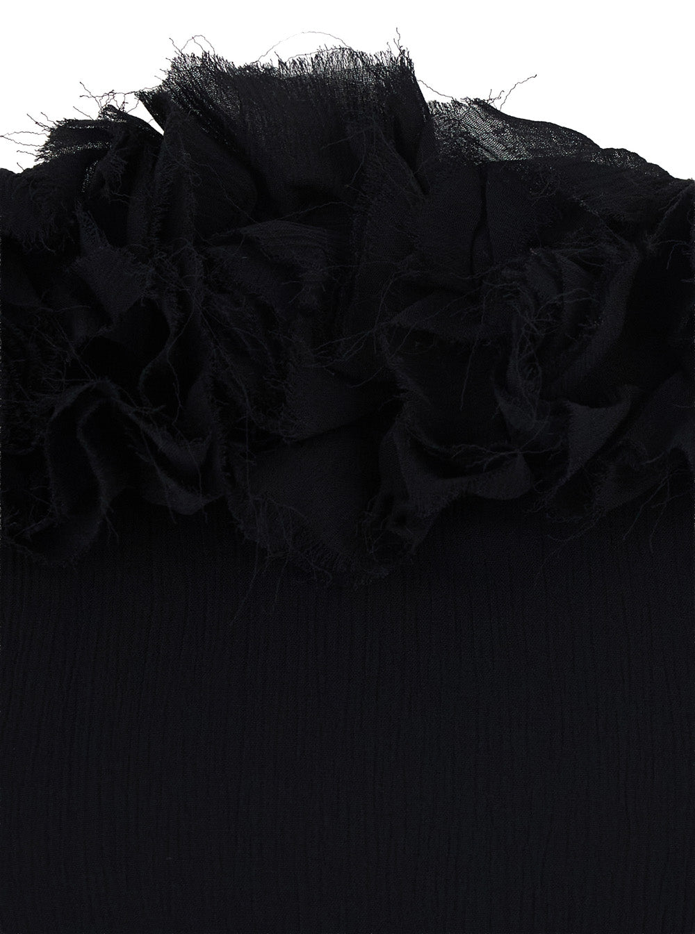 Blumarine Women Black Viscose Creponne Dress With Roses For Women BLUMARINE