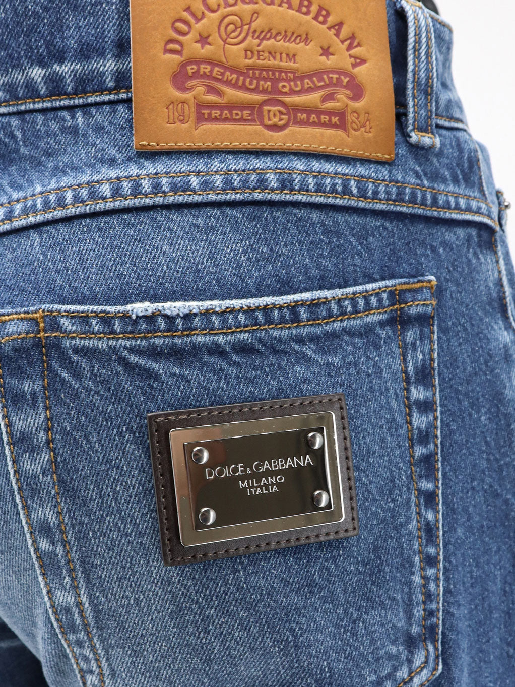 Dolce & Gabbana Men Blue Denim Jeans DOLCE & GABBANA